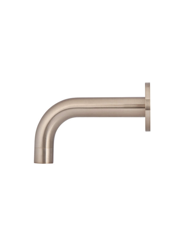 Round Curved Spout 130mm - Champagne (SKU: MS05-130-CH) by Meir