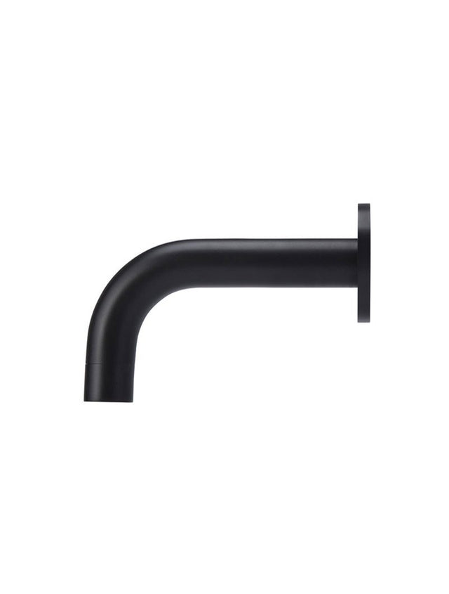Round Curved Spout 130mm - Matte Black (SKU: MS05-130) by Meir