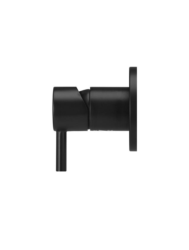 Round Wall Mixer Short Pin-lever Finish Set - Matte Black (SKU: MW03S-FIN) by Meir