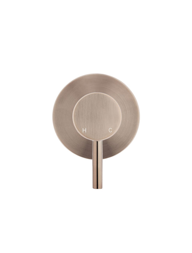 Round Wall Mixer Short Pin-lever Finish Set - Champagne (SKU: MW03S-FIN-CH) by Meir