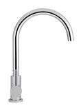 Round Curved Kitchen Mixer Tap - Polished Chrome - MK03-C