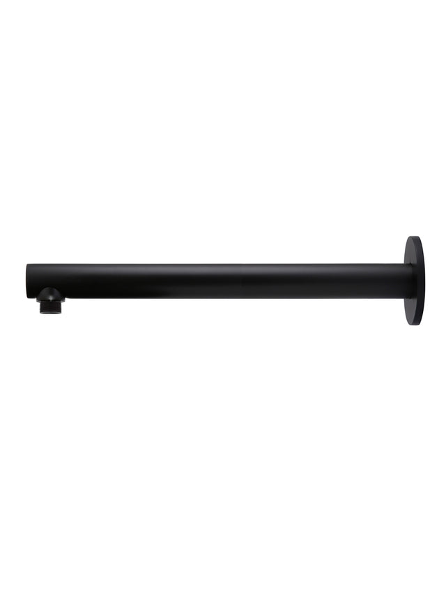 Round Wall Shower Arm 400mm - Matte Black (SKU: MA02-400) by Meir NL