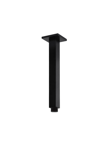 Vierkante plafondarm 200mm - Mat zwart