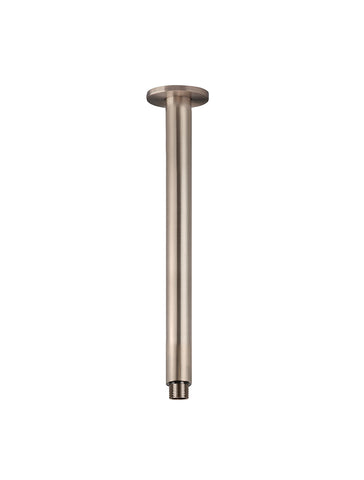 Round Ceiling Shower 300mm Dropper - Champagne