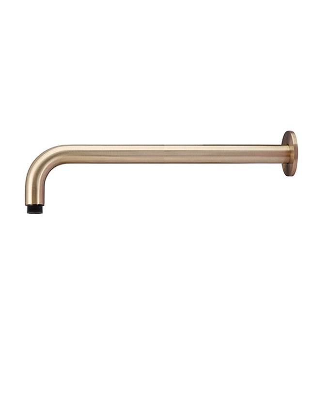 Round Wall Shower Curved Arm 400mm - Champagne (SKU: MA09-400-CH) by Meir NL