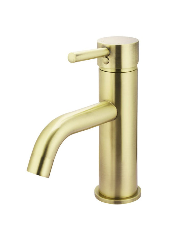 Round Basin Mixer Curved - Tiger Bronze (SKU: MB03-BB) by Meir