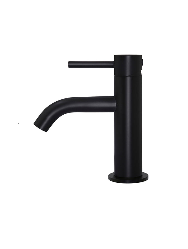 Round Piccola Basin Cold Water Tap - Matte Black (SKU: MB03XSCLD) by Meir