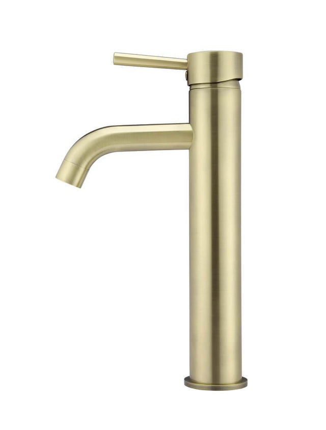 Round Tall Basin Mixer Curved - Tiger Bronze (SKU: MB04-R3-BB) by Meir
