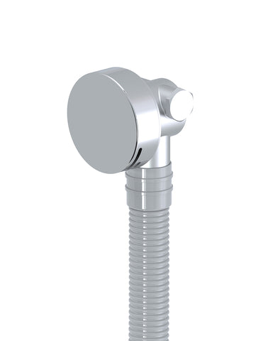 Round Bath Filler with Overflow - Polished Chrome