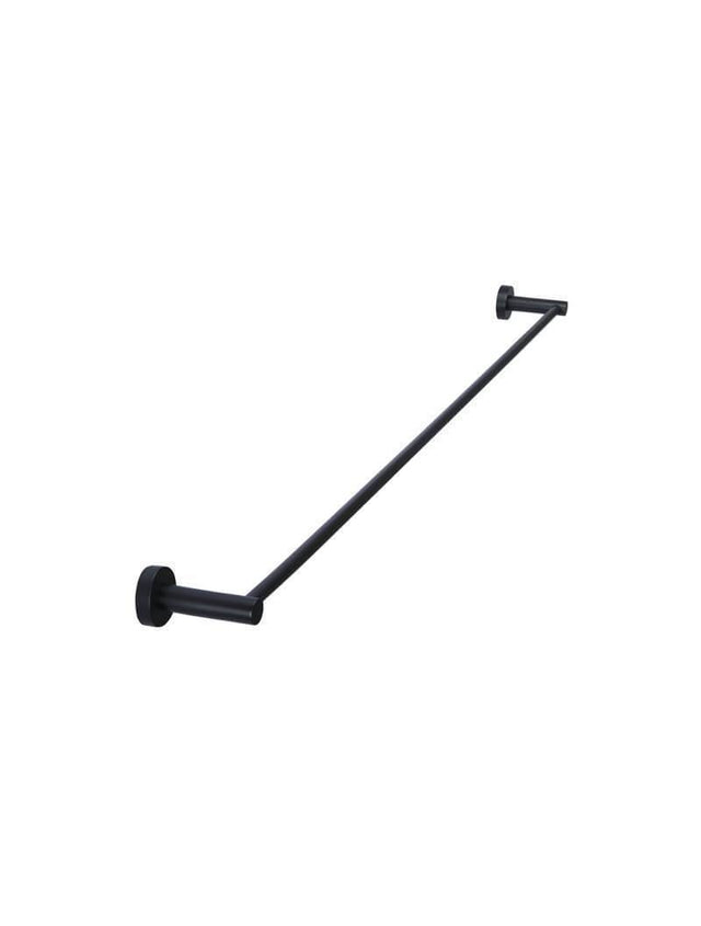 Ronde handdoekhouder enkel 900mm - Mat zwart - Mat zwart (SKU: MR01-SR90) by Meir
