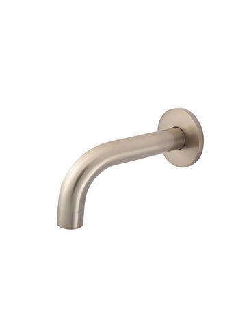 Round Curved Spout 130mm - Champagne