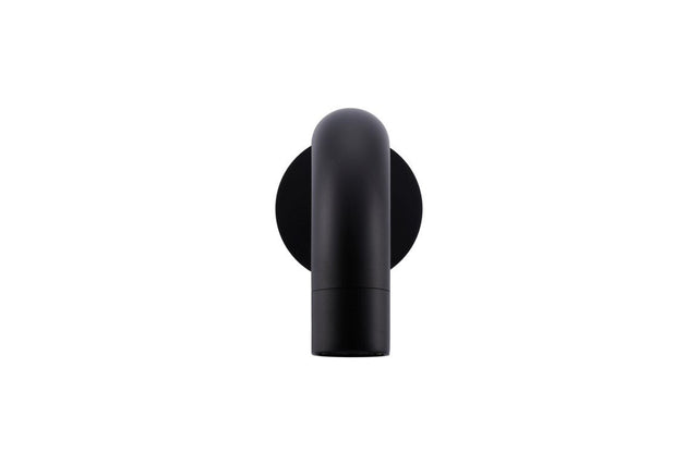 Round Curved Spout - Matte Black (SKU: MS05) by Meir