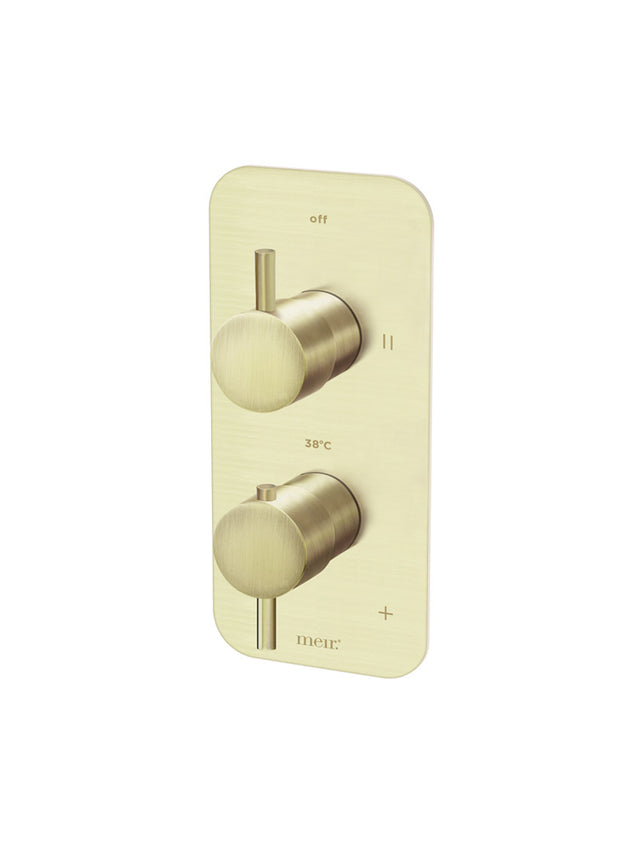 Two-way Thermostatic Mixer Valve with Diverter - Tiger Bronze (SKU: MTV22-BB) by Meir