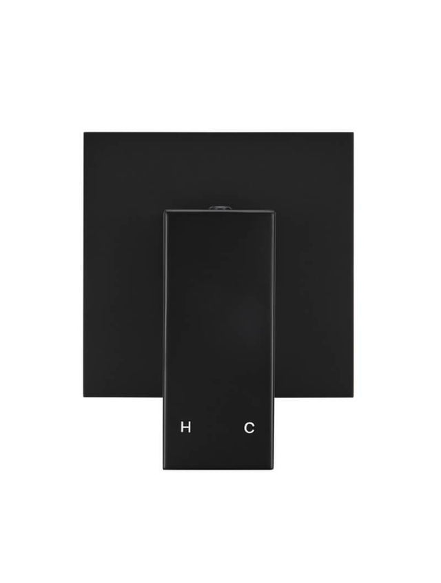 Vierkante wandmengkraan - Mat zwart - Mat zwart (SKU: MW01) by Meir