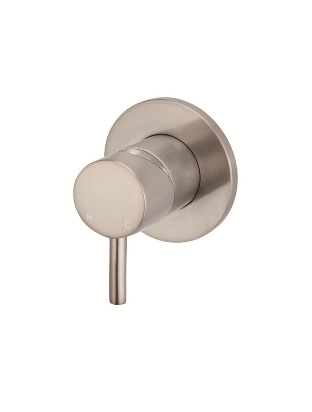 Round Wall Mixer Short Pin-lever Finish Set - Champagne (SKU: MW03S-FIN-CH) by Meir