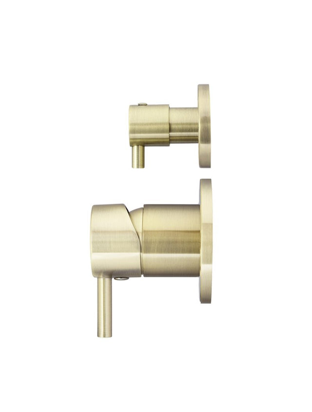 Round Small Diverter Mixer Finish Set - Tiger Bronze (SKU: MW07TS-FIN-BB) by Meir