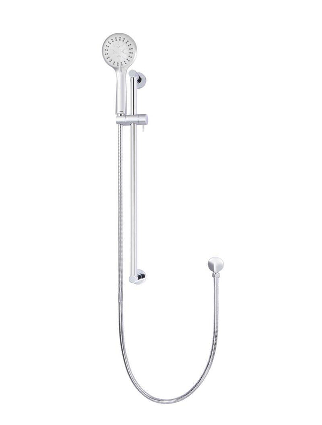Round Shower on Rail Column with Three Functions - Polished Chrome (SKU: MZ0402-C) by Meir