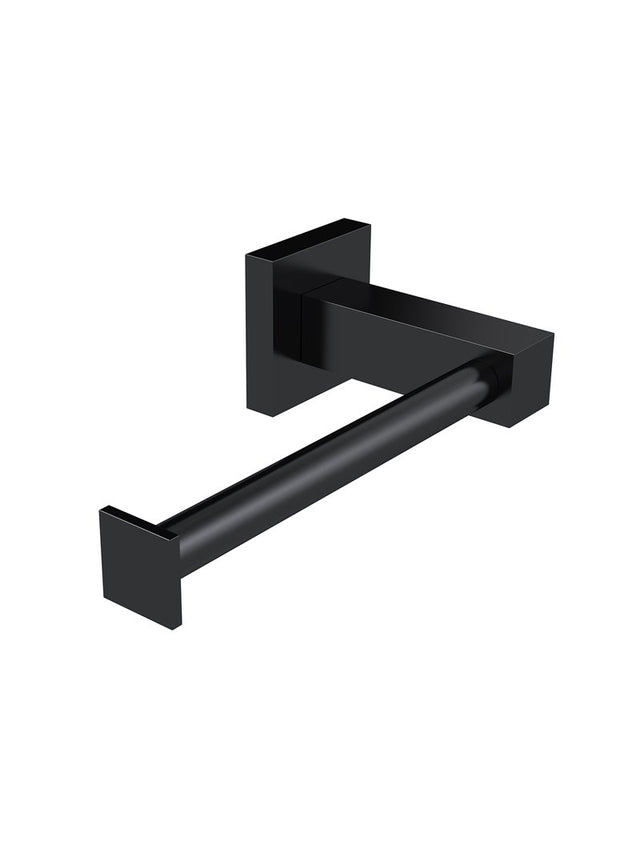 Vierkante toiletrolhouder - Mat zwart - Mat zwart (SKU: MR02) by Meir