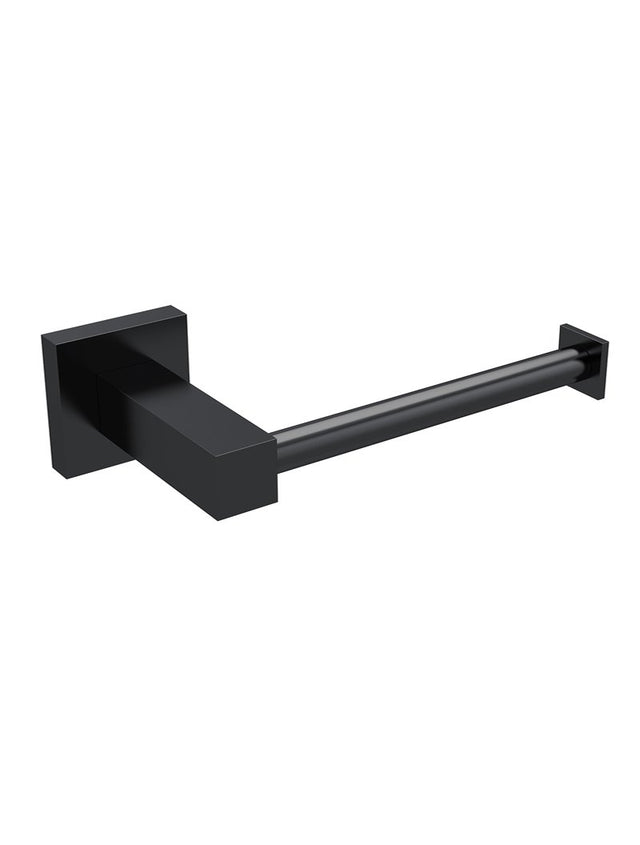 Square Toilet Roll Holder - Matte Black (SKU: MR02) by Meir