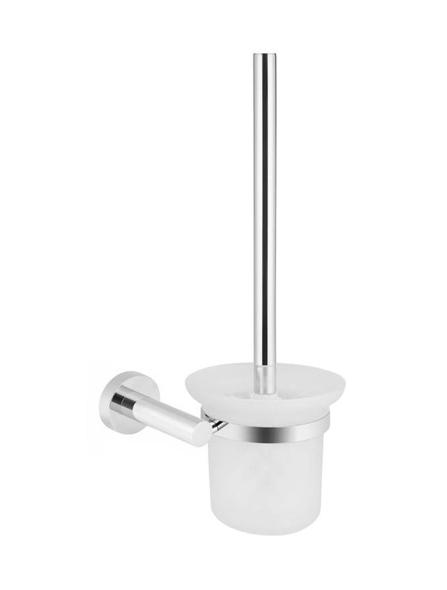 Round Toilet Brush & Holder - Polished Chrome (SKU: MTO01-R-C) by Meir