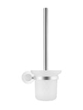Round Toilet Brush & Holder - Polished Chrome (SKU:MTO01-R-C) by Meir - MTO01-R-C